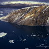 Islands and Huge Icebergs at the Mouth of Otto Fiord, 1994 (Arctic)