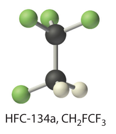 hfc 134a molecule image