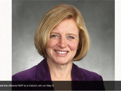 Alberta Premier Rachel Notley: "Alberta is leading again."