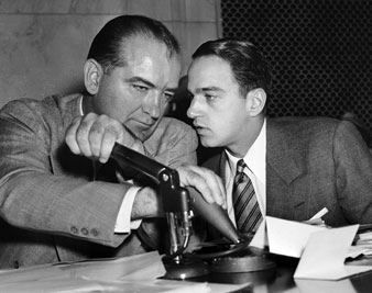 Roy Cohn and friend, 1952