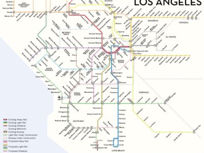 Proposed Los Angeles Metro Rail Map: Get Out of Your Car