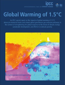 Cover of IPCC's special report on 1.5°C warming