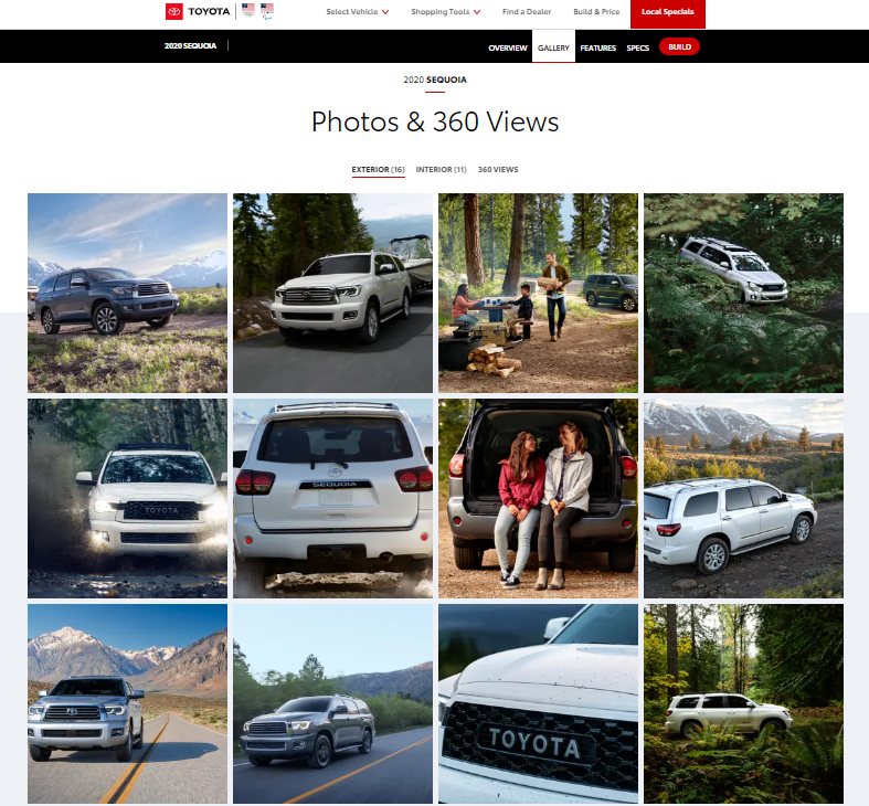 Toyota Sequoia promotional materials