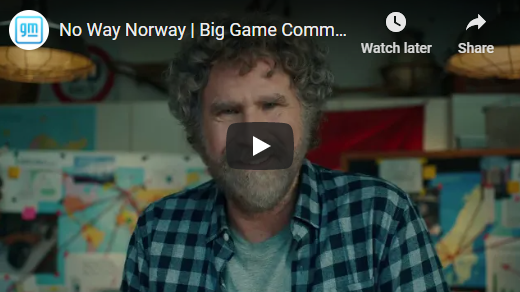 Will Ferrell in GM electric vehicles ad