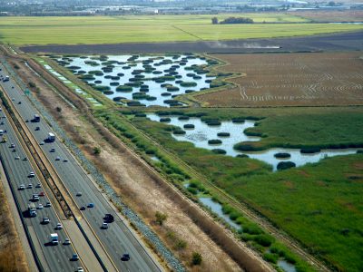 Yolo Bypass Aerial View