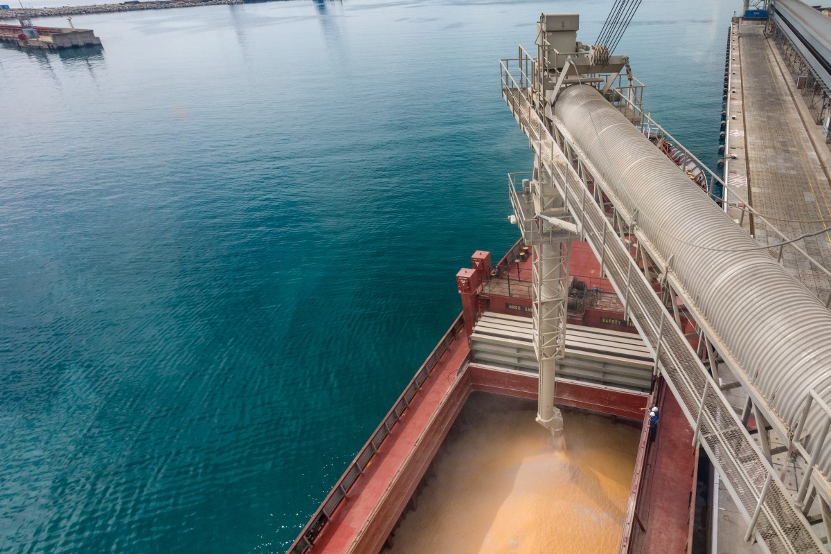 Grain shipments at Port of Novorossiysk. Photo credit: Wikimedia Commons