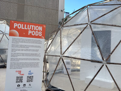 A pollution pod at COP28