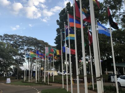 National flags at UNEA6 in Nairobi