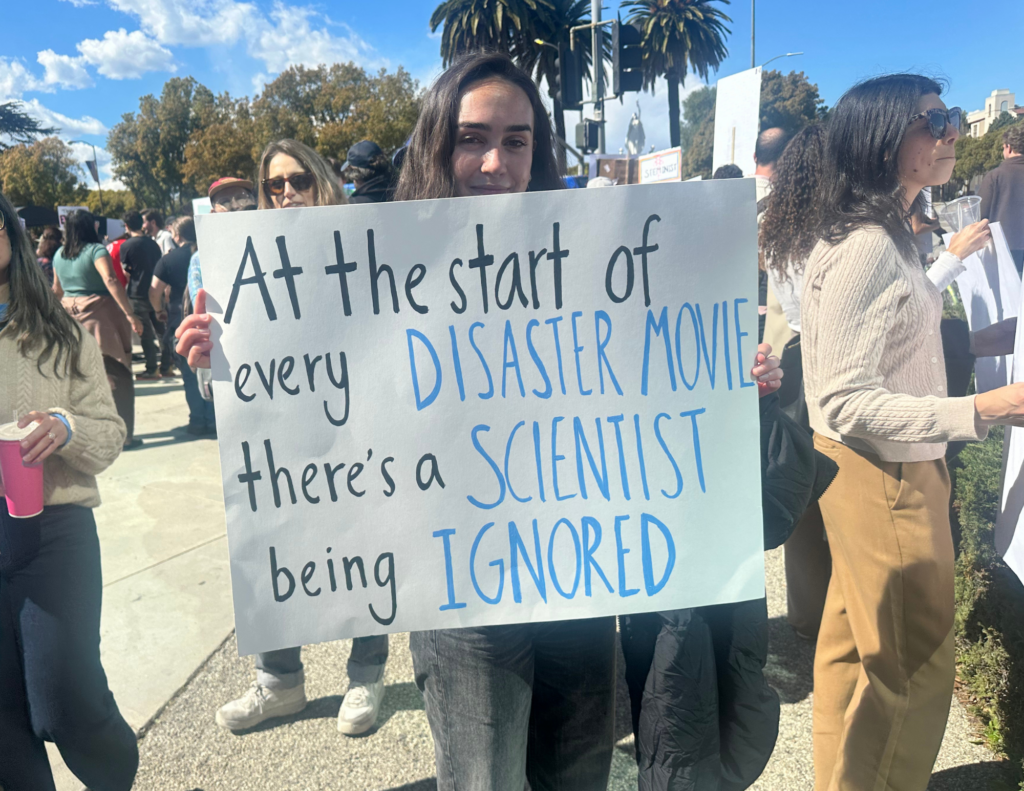 A protest sign